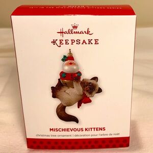 2013 Hallmark Mischievous Kitten Series Keepsake Ornament